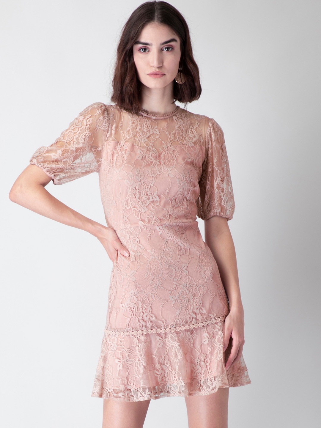 

FabAlley Pink Sheath Dress