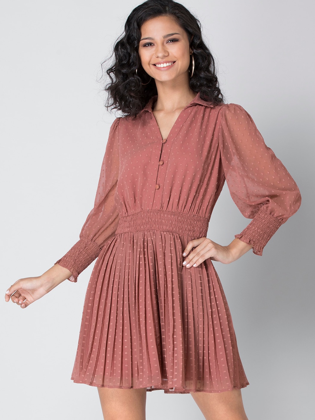 

FabAlley Rose Smocked Dress