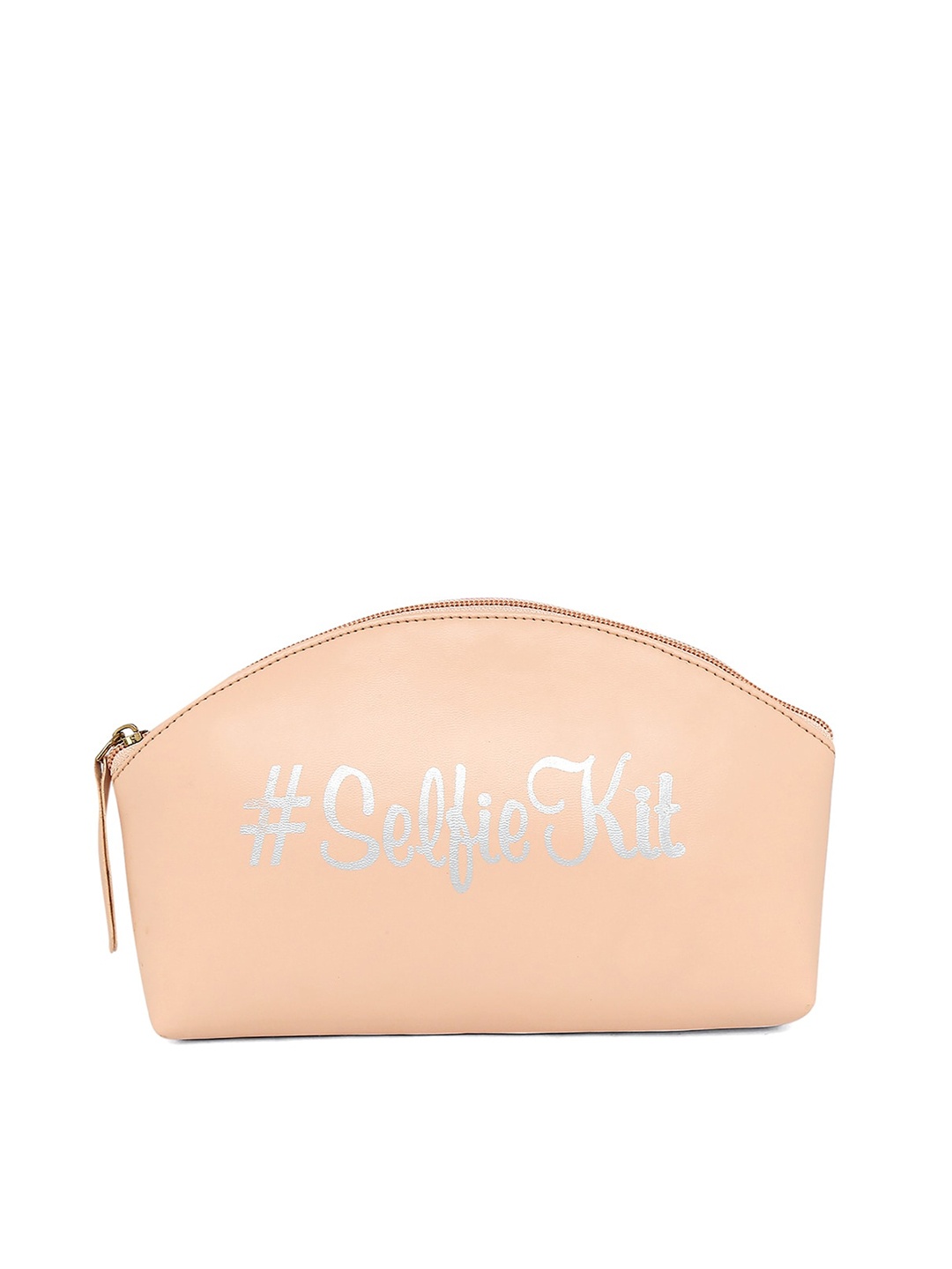 

Forever Glam by Pantaloons Women Peach-Coloured Printed Pouch, Cream