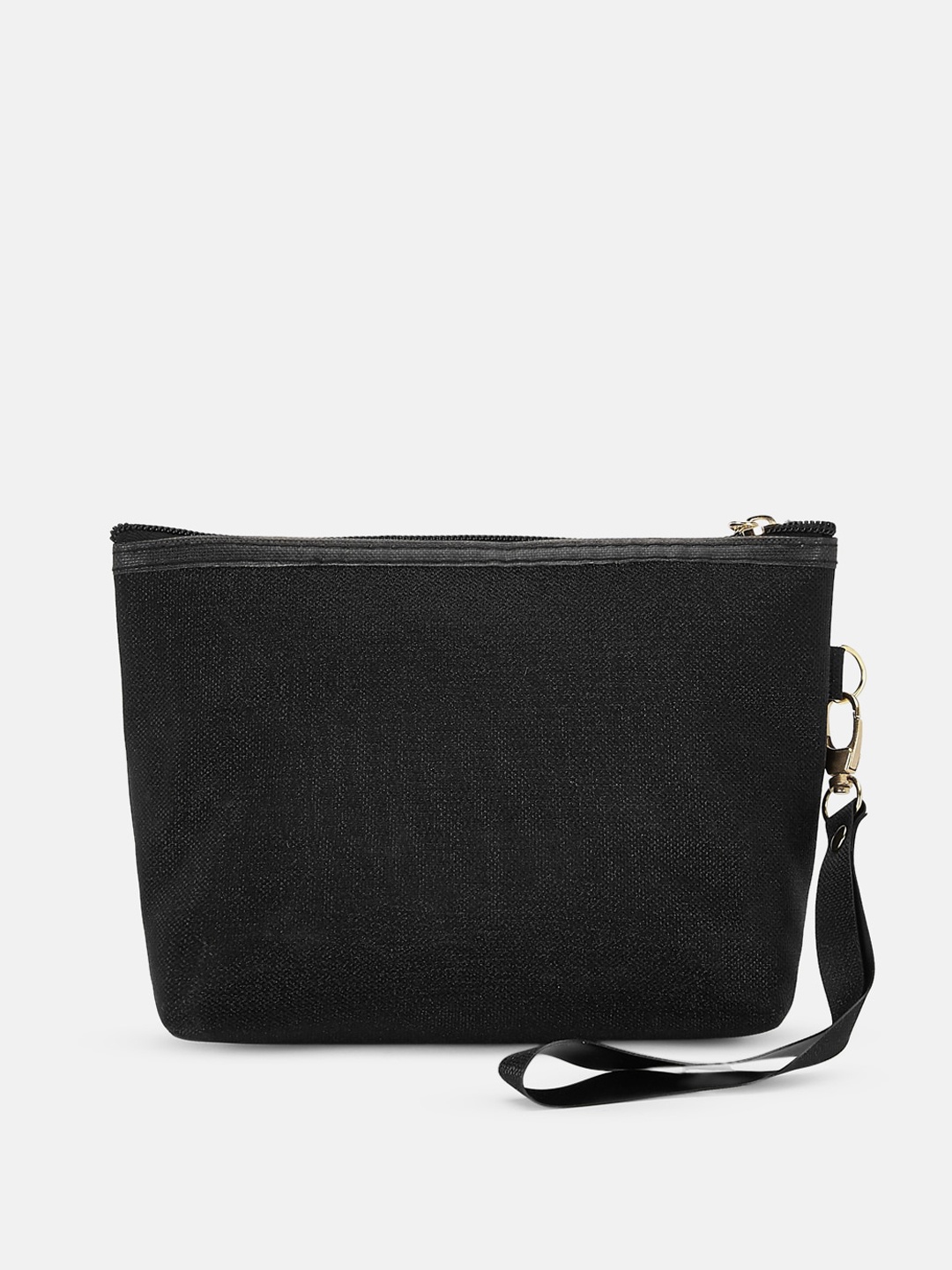 

Forever Glam by Pantaloons Black Solid Printed Travel Pouch