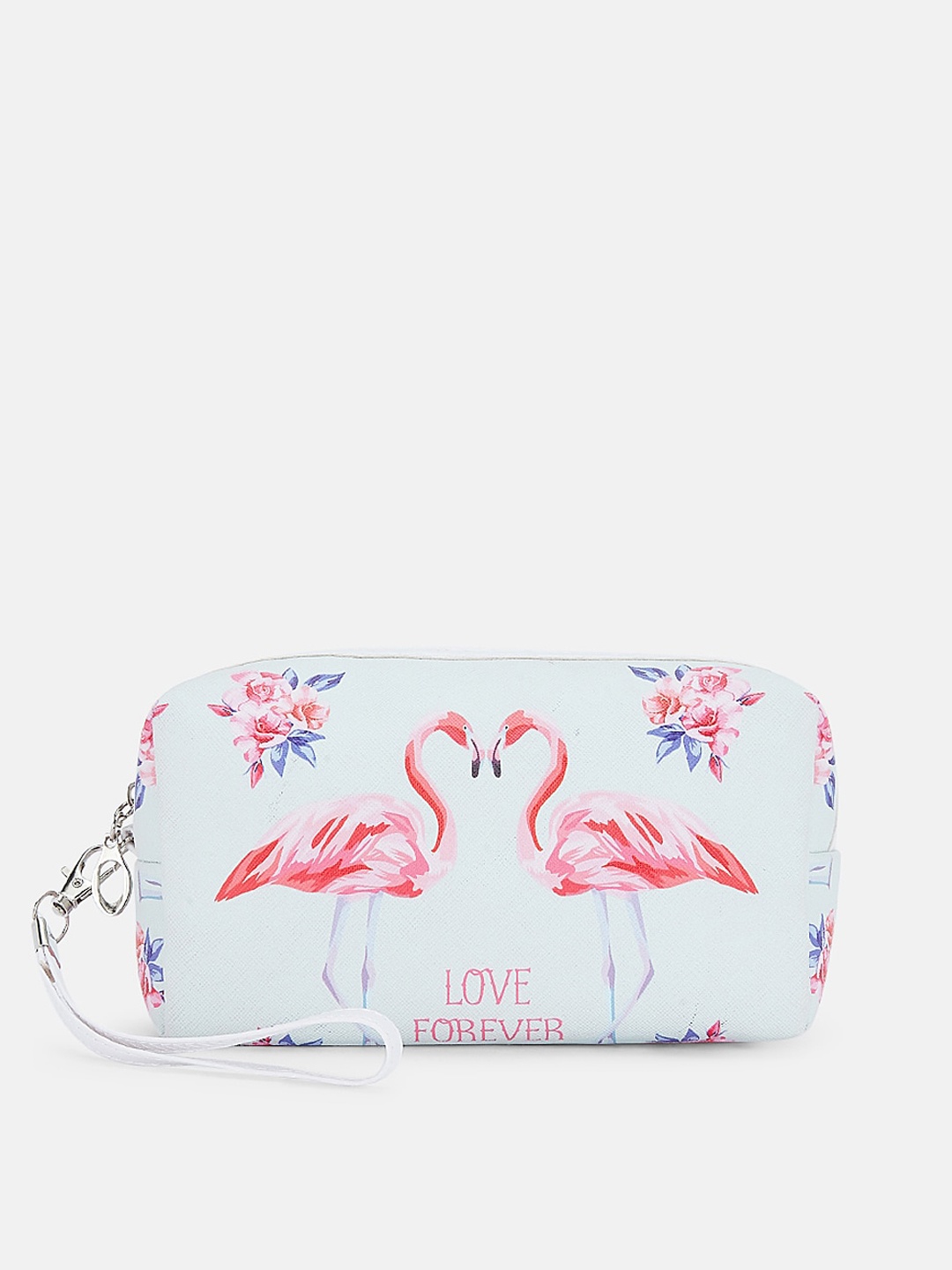 

Forever Glam by Pantaloons Women Pink & Blue Printed Pouch