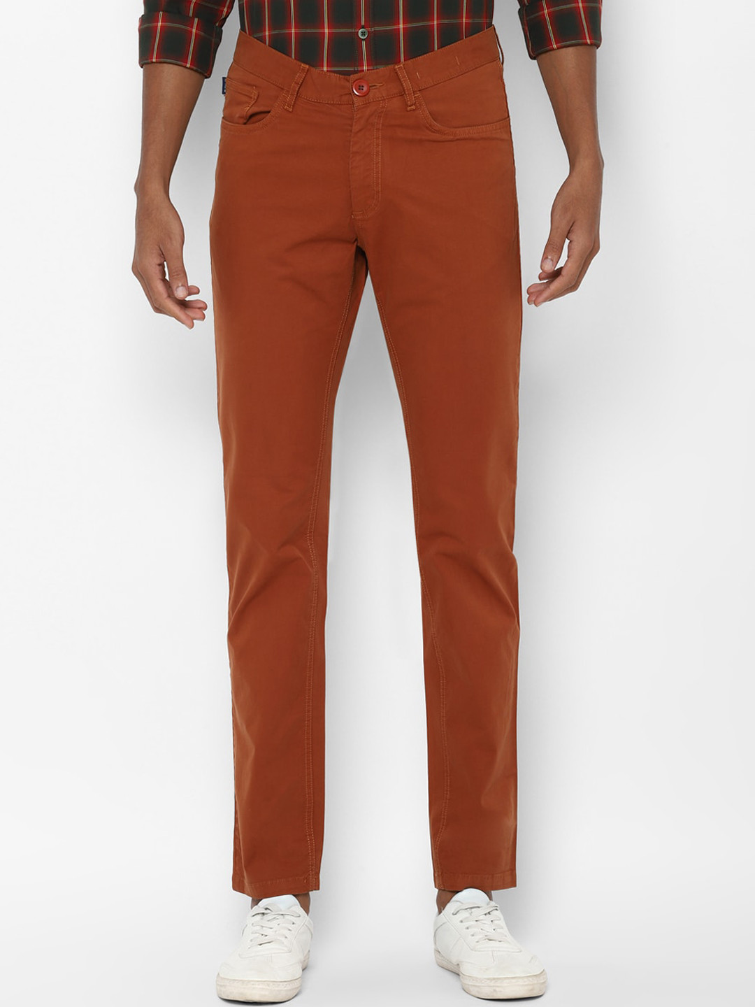 

Allen Solly Sport Men Rust Slim Fit Trousers
