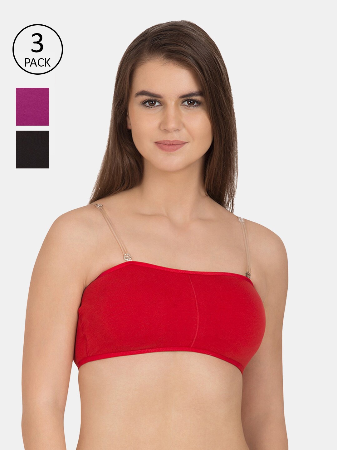 

Tweens Pack of 3 Bandeau Bra, Multi