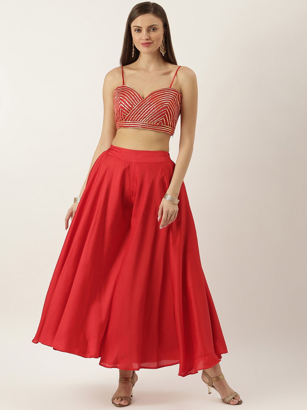 

Lavanya The Label Red Ethnic Maxi Dress