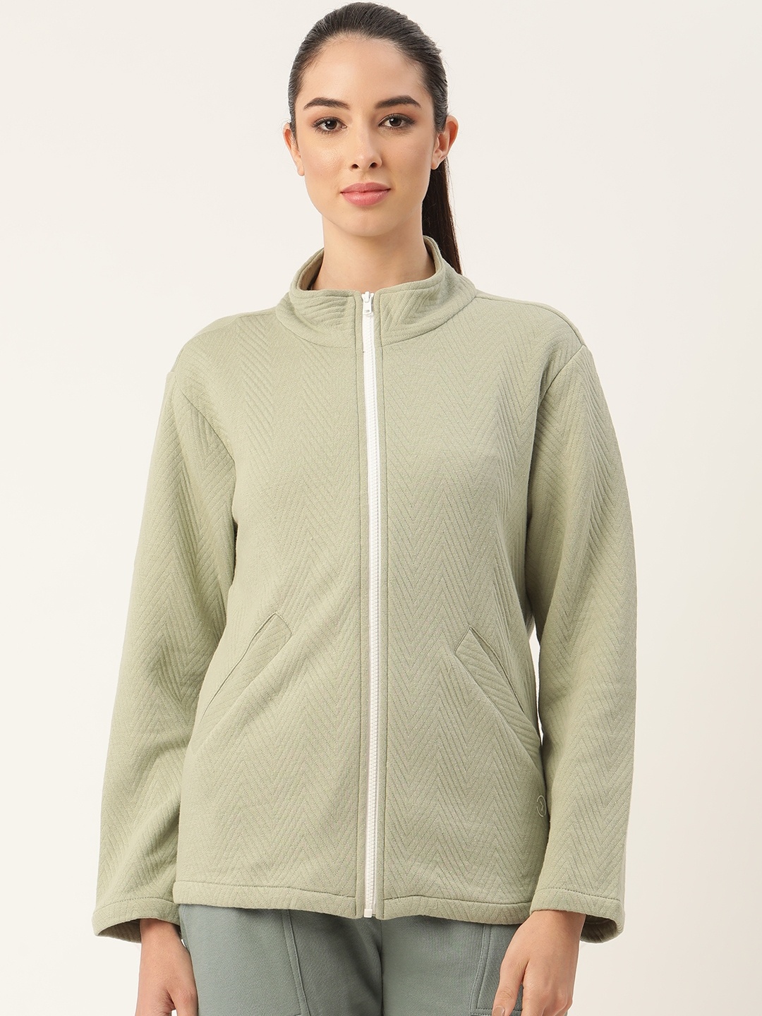 

KICA Women Sea Green Solid Insulator Outdoor Quilted Jacket