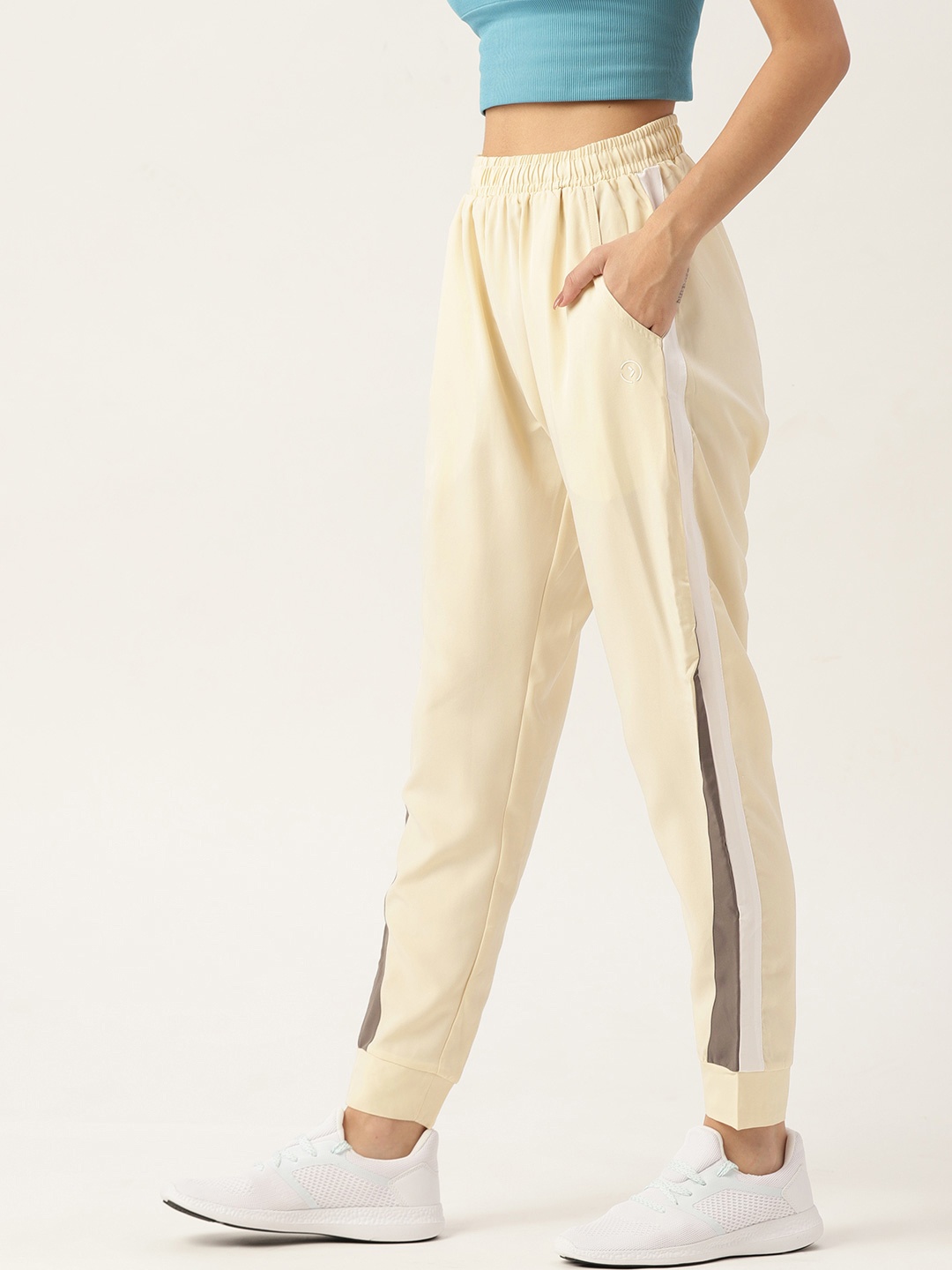 

KICA Women Beige Lightweight All Weather Tracks With Pockets, Cream