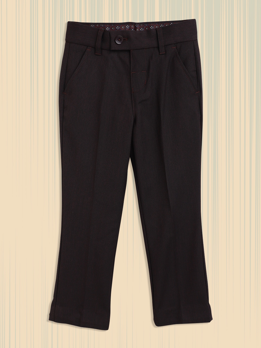 

Marks & Spencer Boys Burgundy Low-Rise Trousers