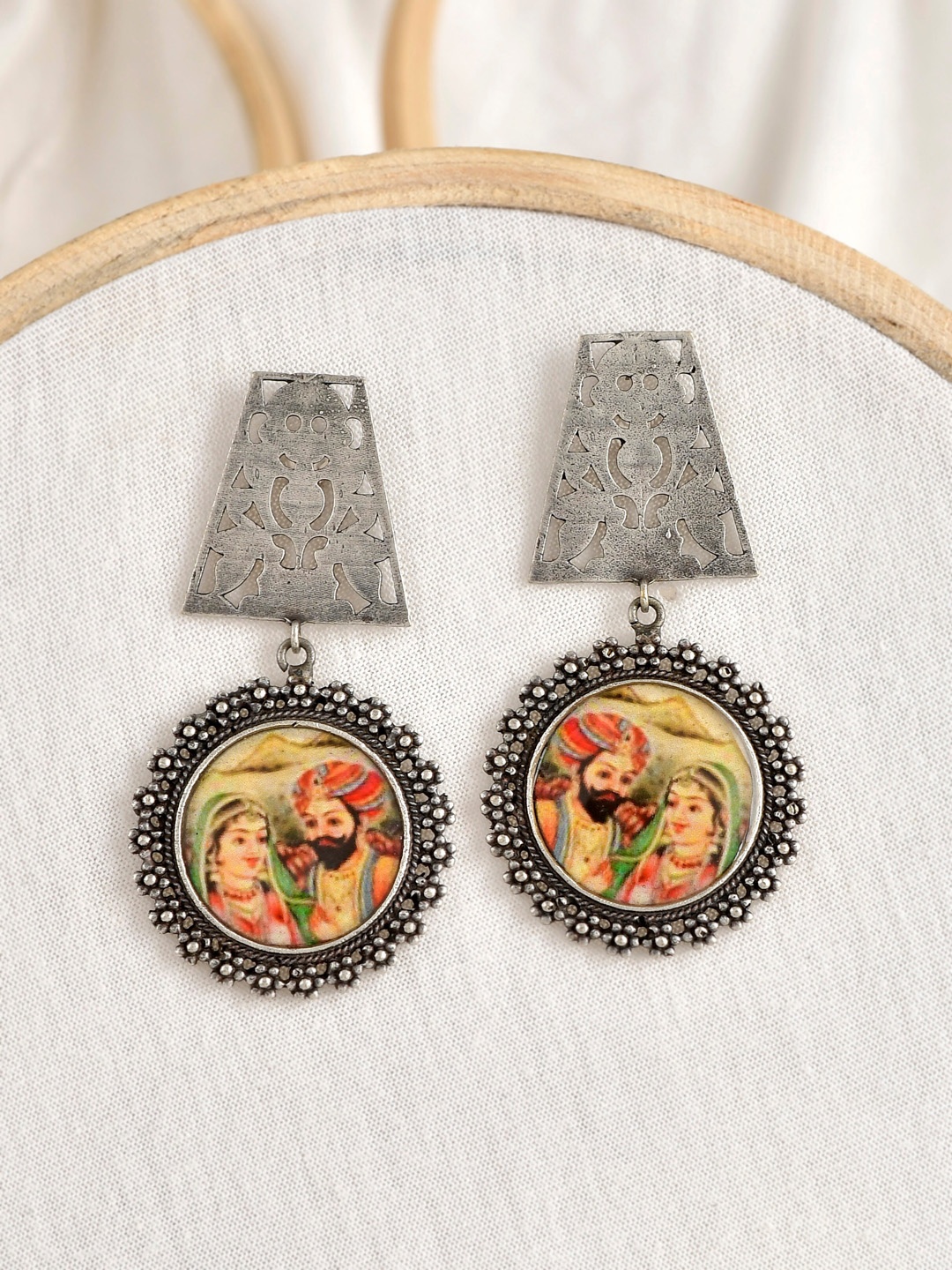 

Infuzze Silver-Toned & Plated Contemporary Drop Earrings