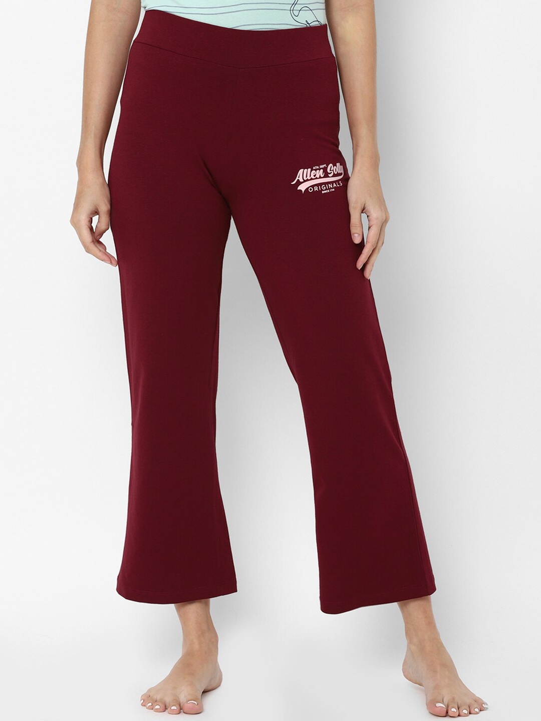 

Allen Solly Woman Women Maroon Solid Lounge Pants