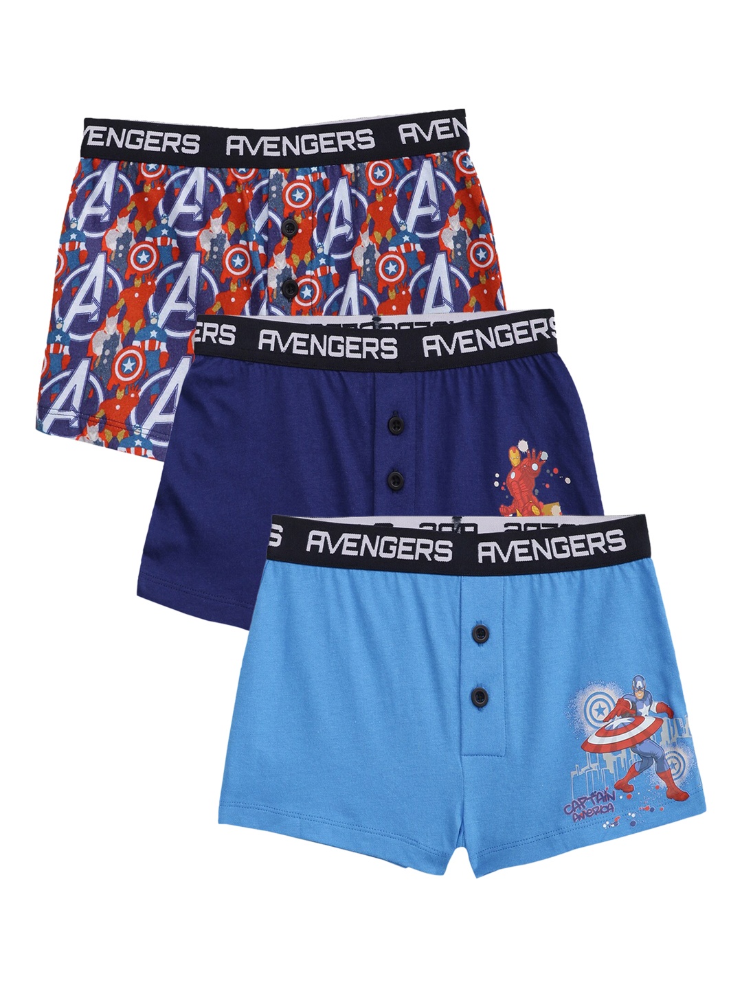 

Charm n Cherish Boys Pack Of 3 Assorted Pure Cotton Boxers - BDBXO10