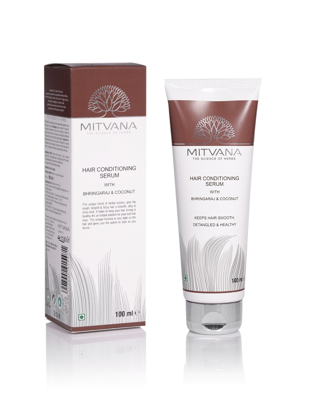 

MITVANA Hair Conditioning Serum with Bhringraj & Coconut 100ml, White