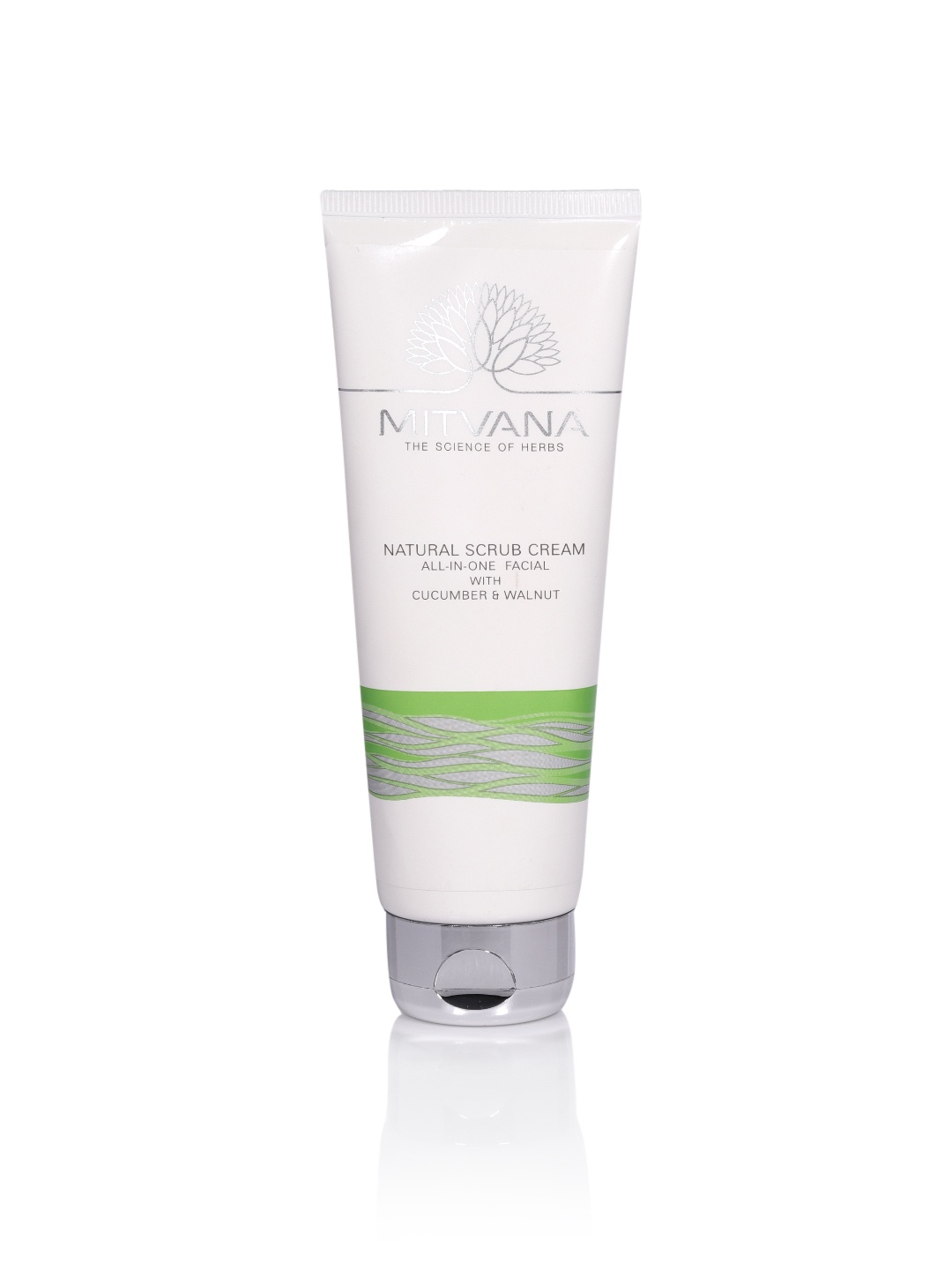 

MITVANA Natural Scrub Cream All-In-One Facial With Cucumber & Walnut 100ml, White