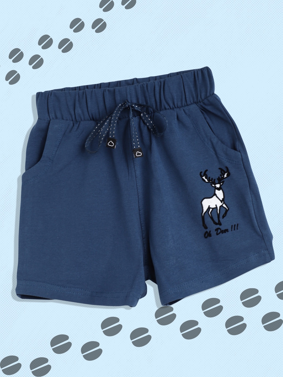 

Sweet Dreams Girls Navy Blue & White Lounge Shorts