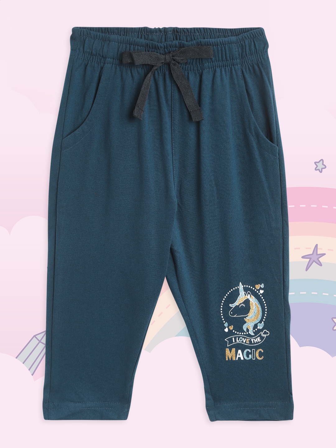 

Sweet Dreams Girls Navy Blue Capris