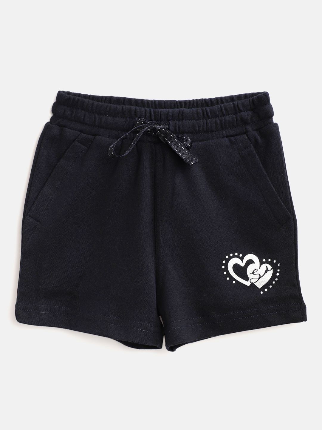 

Sweet Dreams Girls Navy Blue Solid Lounge Shorts