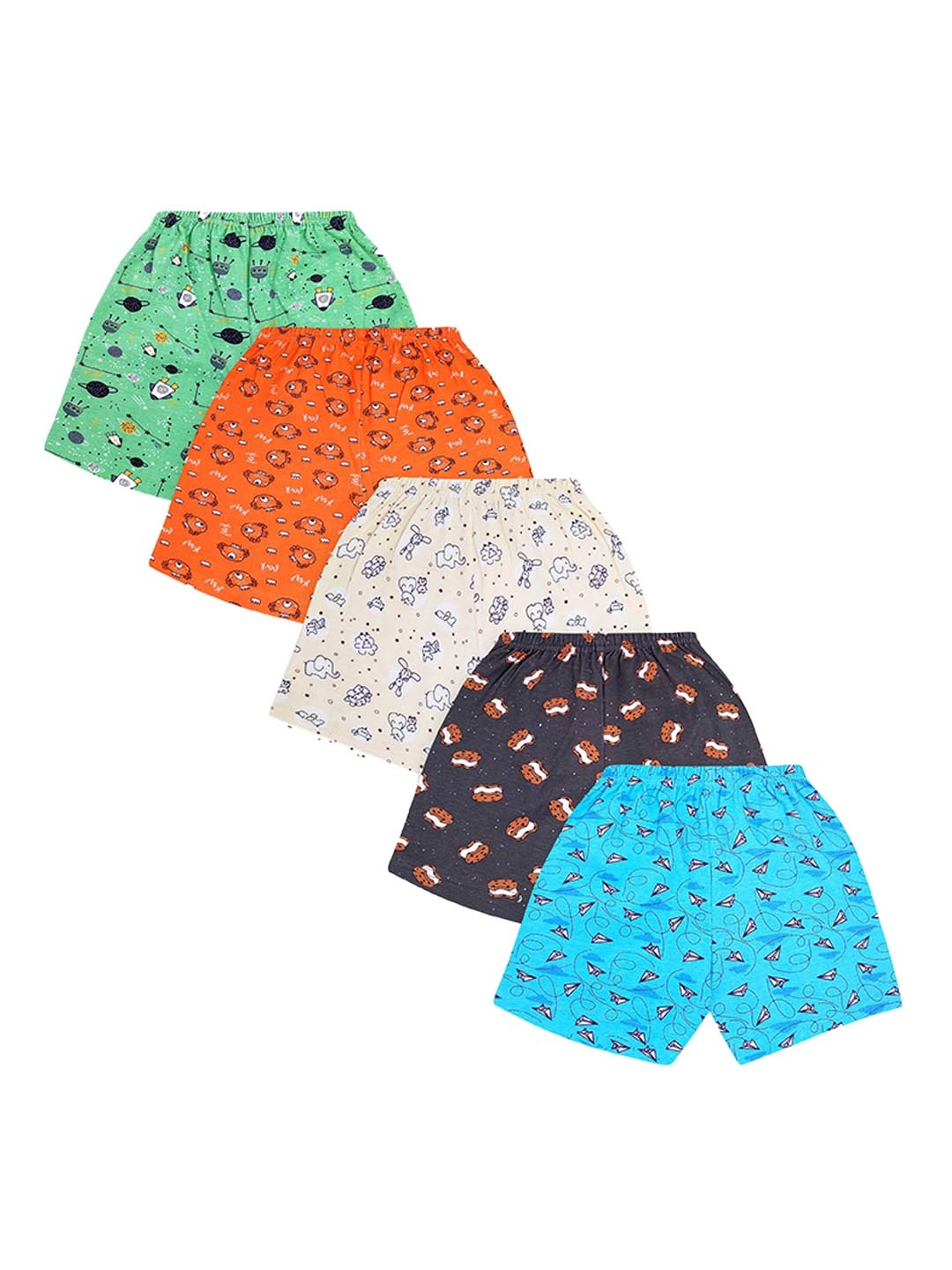 

The Boo Boo Club Kids Multicoloured Cotton Printed Regular Shorts, Multi
