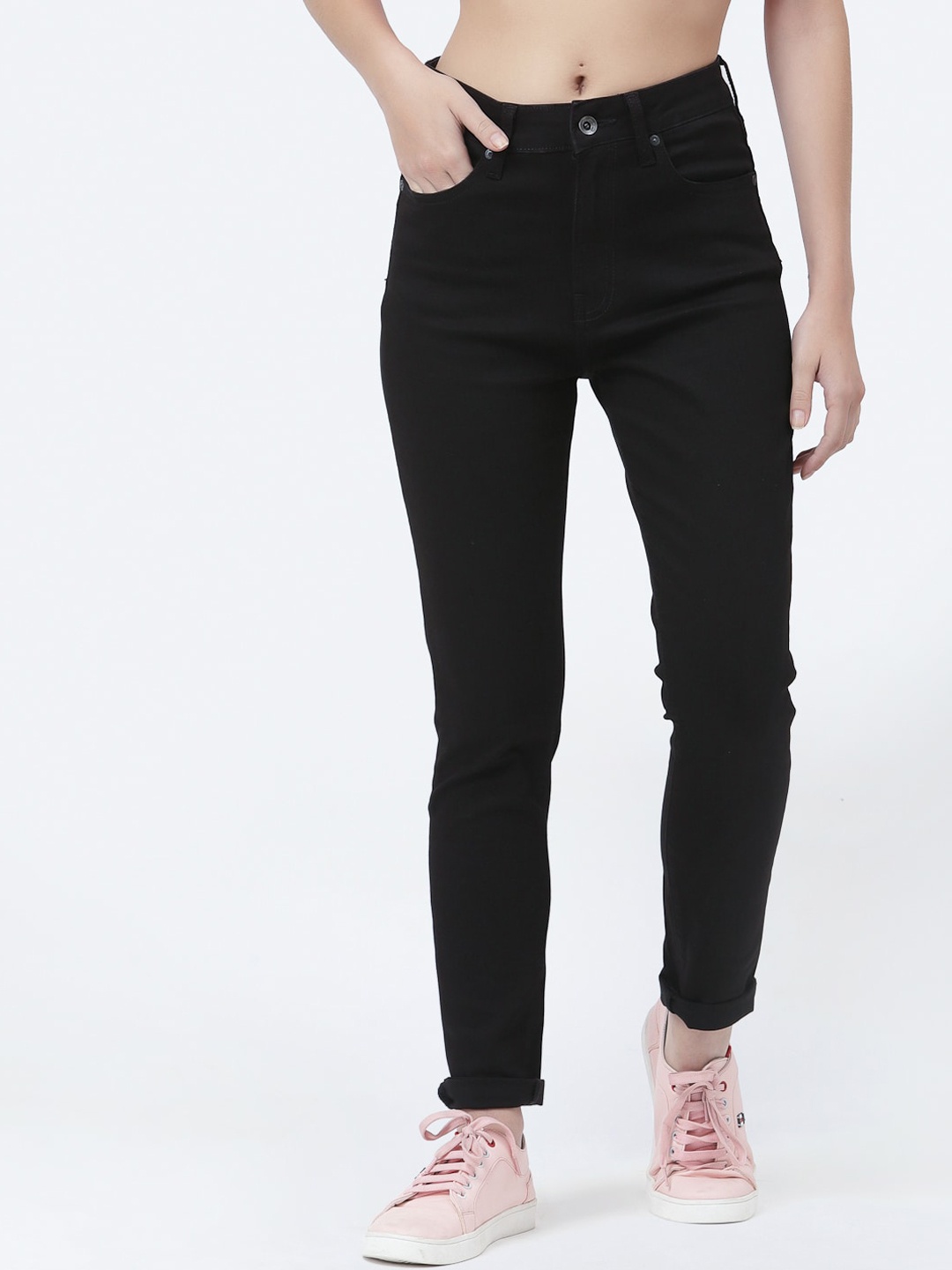 

Pepe Jeans Women Black Mid-Rise Jeans