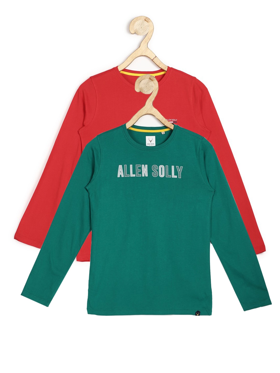 

Allen Solly Junior Pack-2 Boys Green& Red Typography T-shirt
