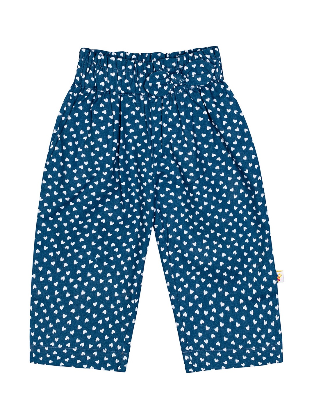 

Budding Bees Girls Blue & White Hearts Printed Trousers with Bow