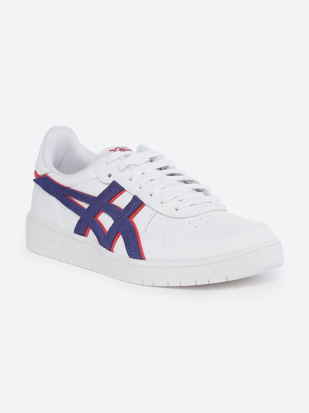 

ASICS Men White Striped PU JAPAN S Sneakers