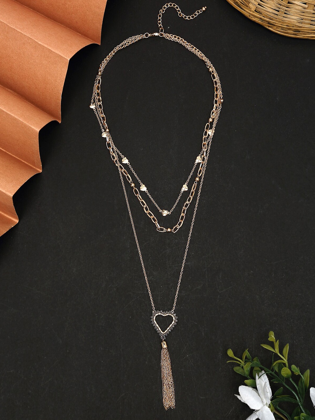 

Madame Rose Gold & Grey Layered Chain