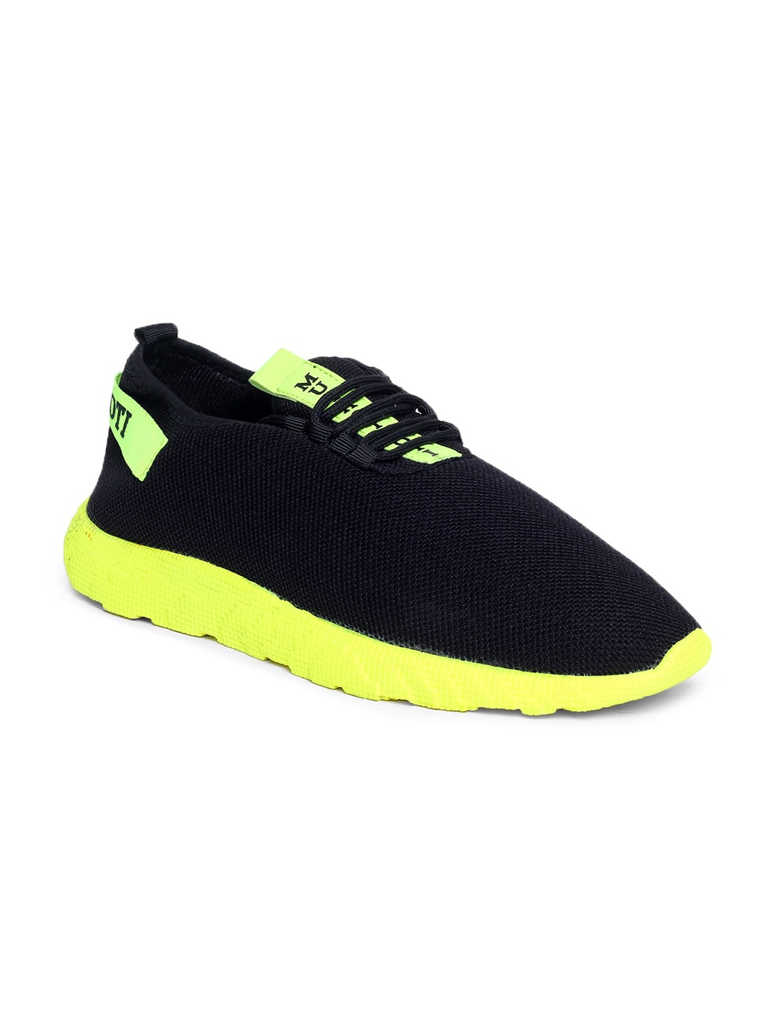 

MUTAQINOTI Men Green Colourblocked Sneakers