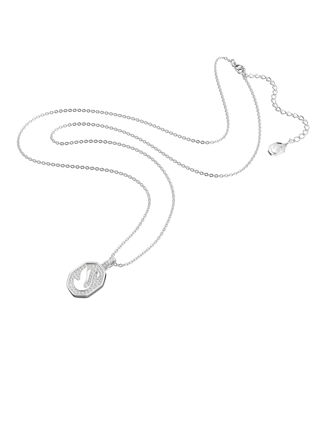 

SWAROVSKI White Rhodium Plated Signum Swan Pendant