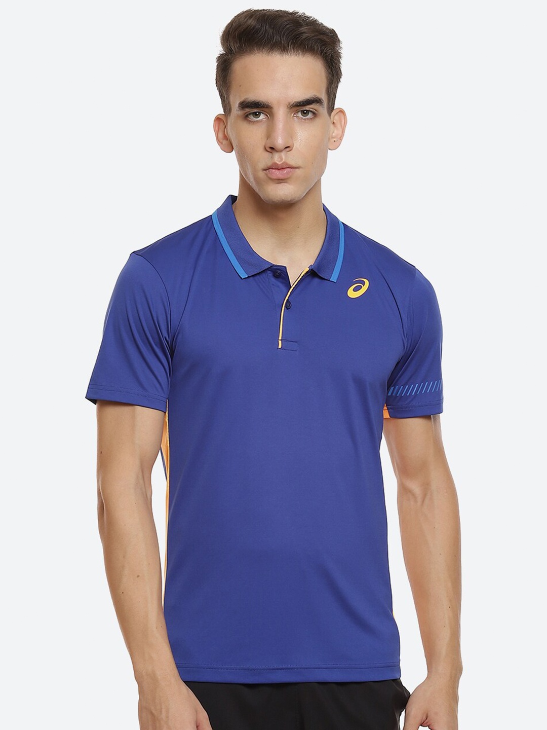 

ASICS Men Blue Padel M Polo Collar Tennis T-shirt