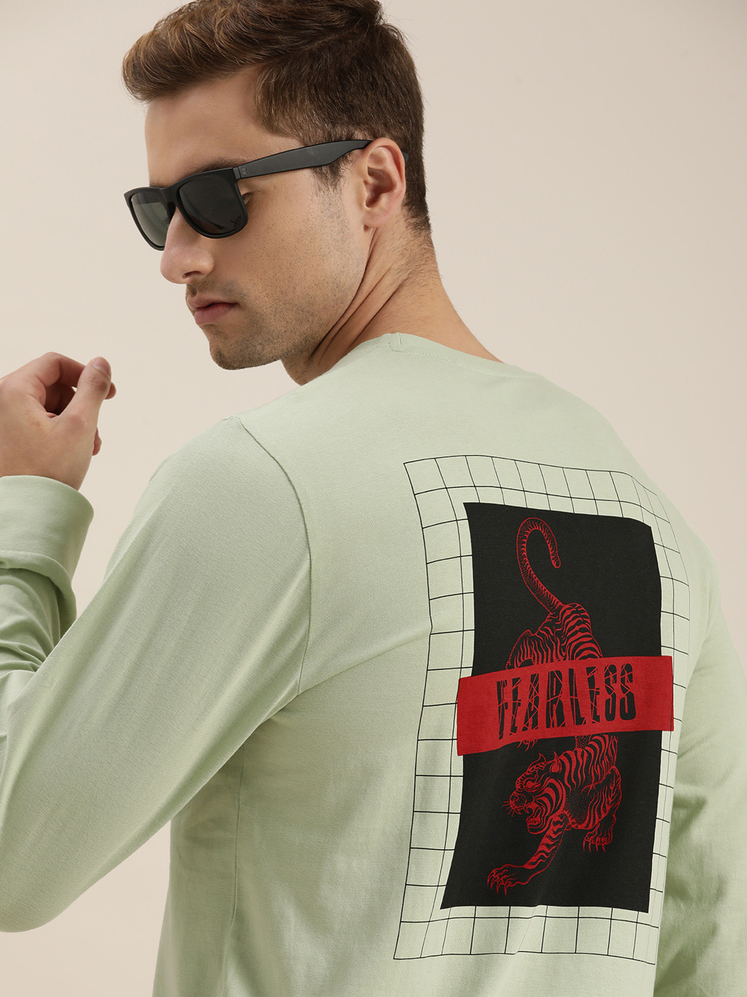 

Moda Rapido Men Green Printed T-shirt