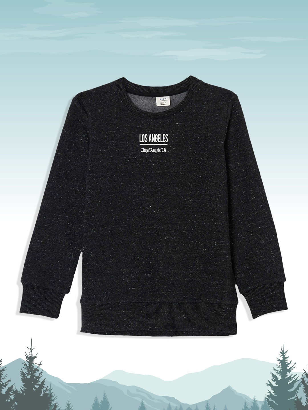 

DeFacto Boys Black & White Printed Back Sweatshirt