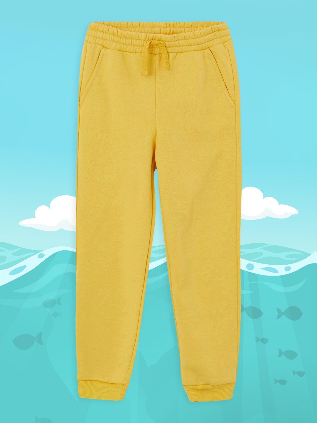 

DeFacto Girls Yellow Solid Joggers
