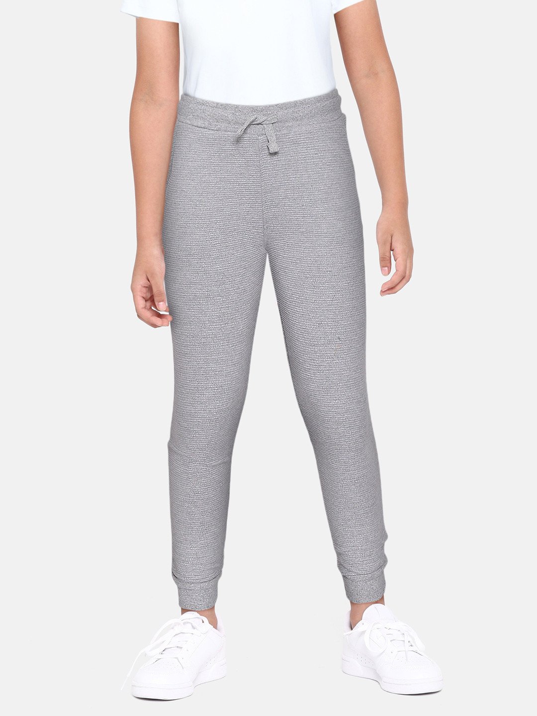 

DeFacto Boys Grey Melange Slim Fit Joggers Trousers