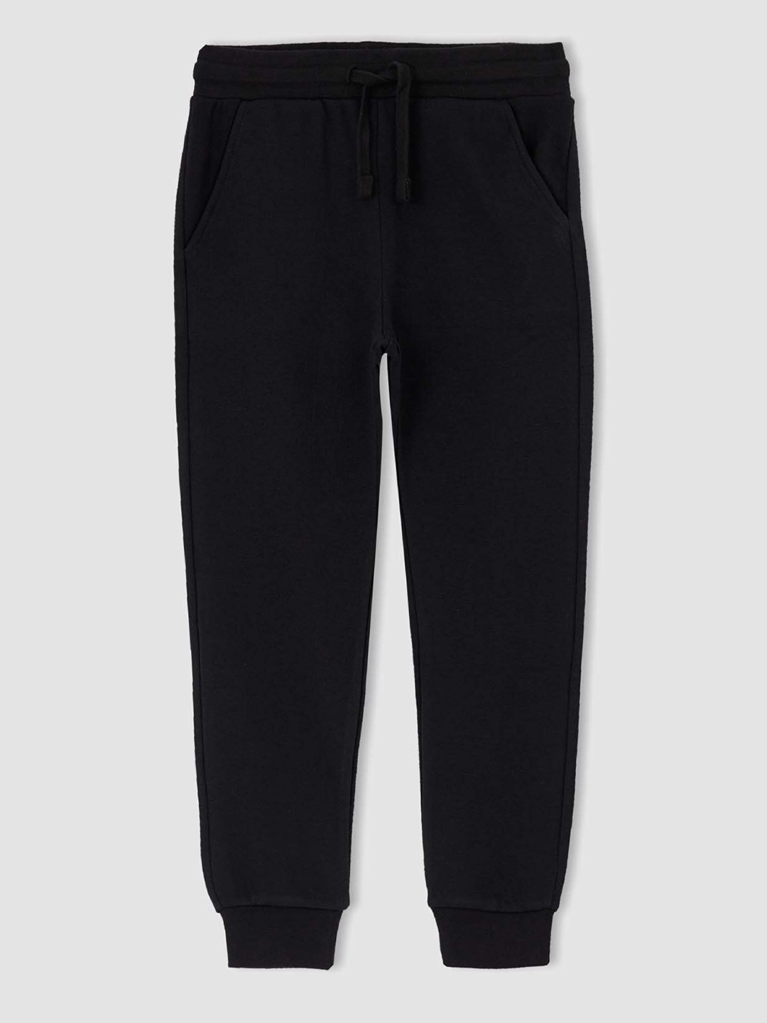 

DeFacto Boys Black Solid Slim Fit Knitted Joggers