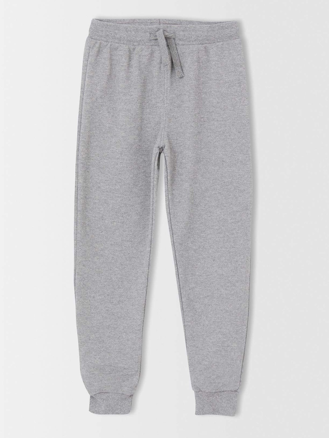 

DeFacto Boys Grey Melange Solid Slim Fit Joggers