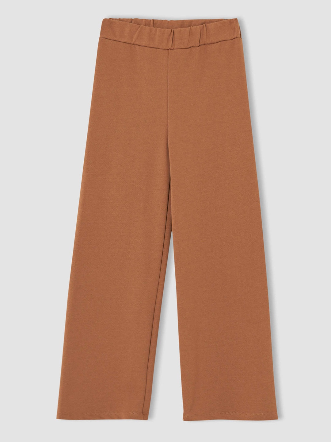 

DeFacto Girls Brown Solid Parallel Trousers