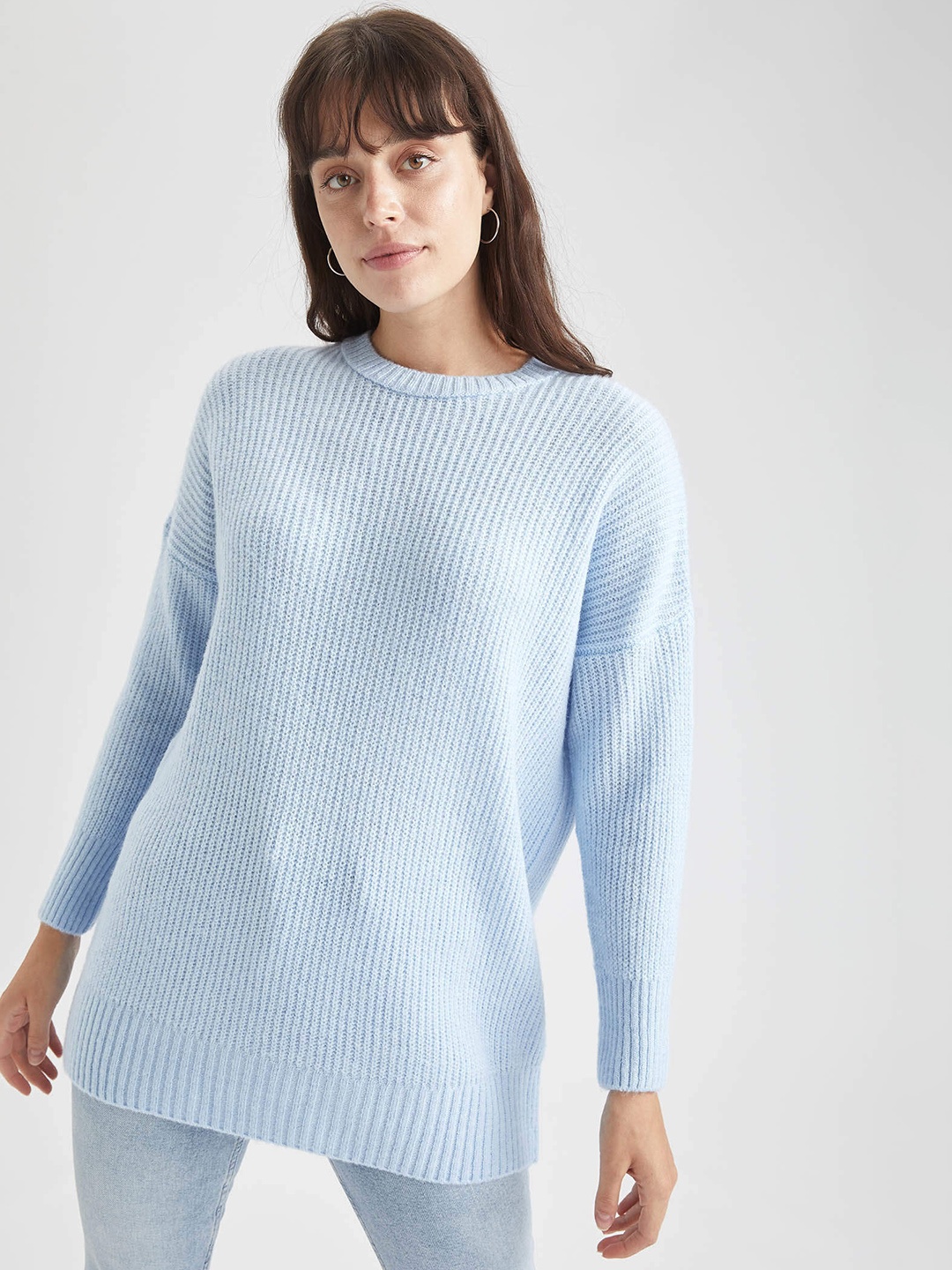 

DeFacto Women Blue Regular Fit Tunic