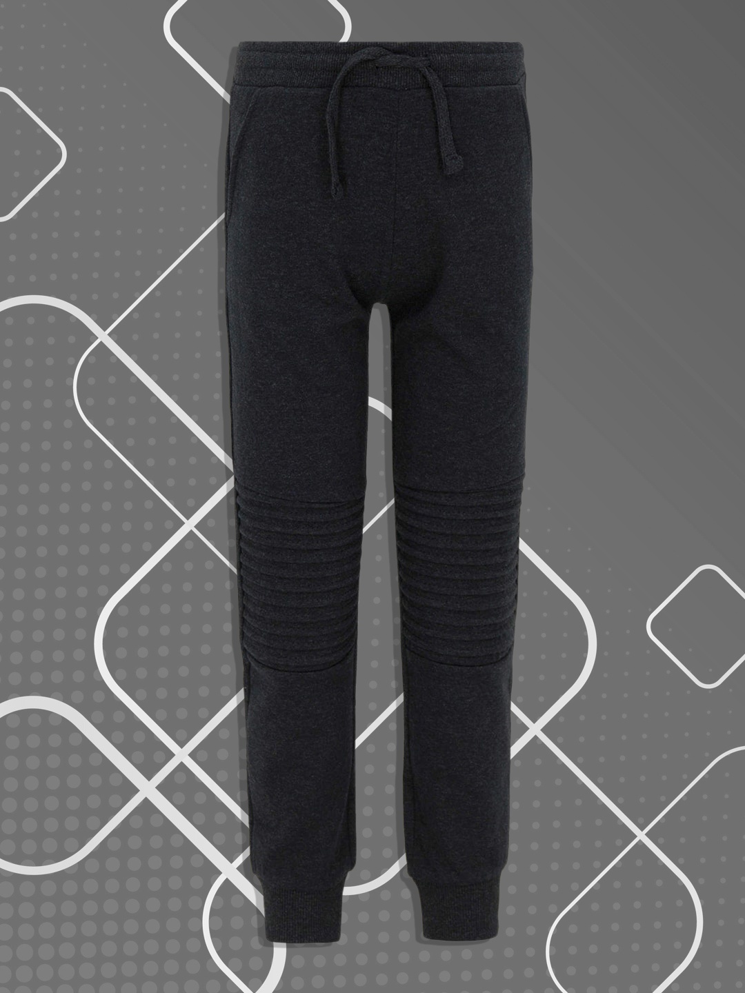 

DeFacto Boys Charcoal Grey Slim Fit Solid Joggers