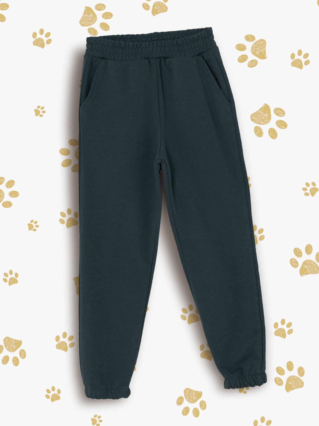 

DeFacto Girls Dark Green Solid Joggers