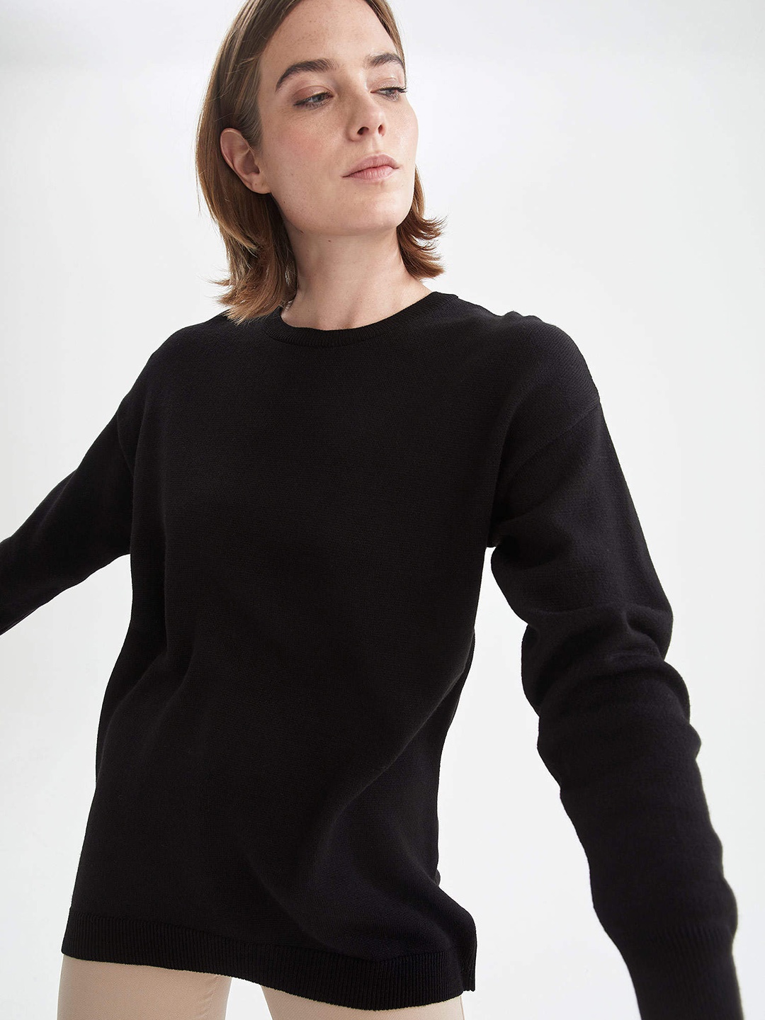 

DeFacto Women Black Pullover