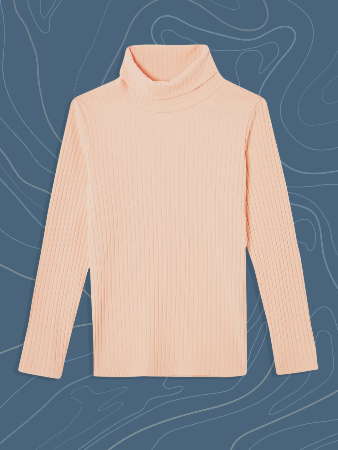 

DeFacto Girls Peach-Coloured Ribbed Pullover