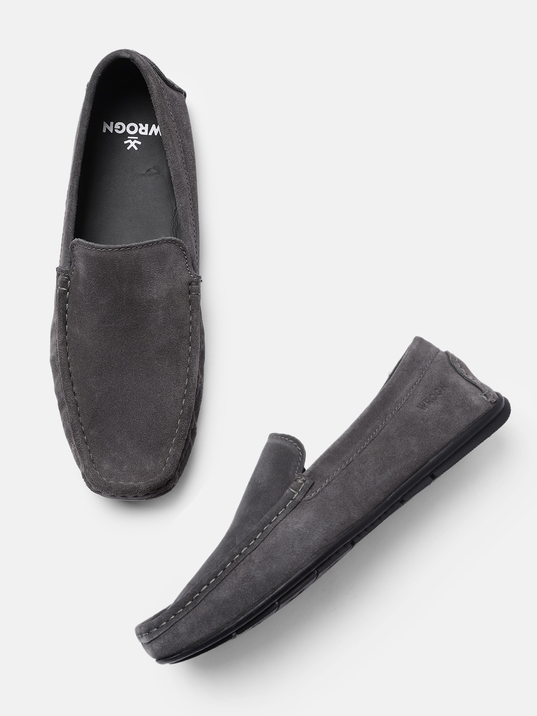 

WROGN Men Grey Loafers