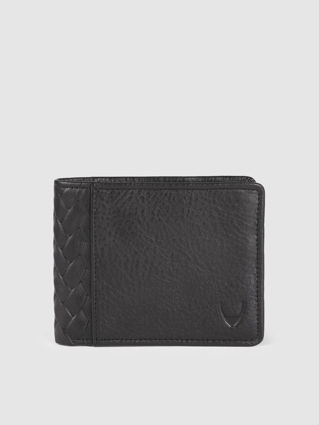 

Hidesign Men Black Leather Two Fold Wallet