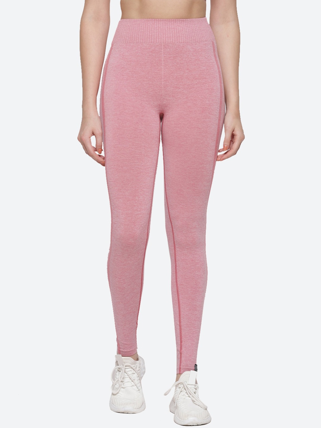 

ASICS Women Pink Solid Ankle-Length W SEAMLESS Training Tights