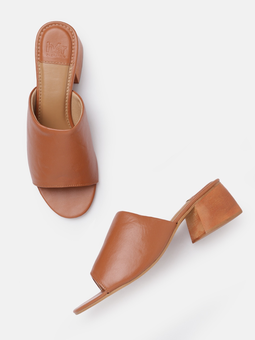 

her by invictus Tan Brown Mule Style Sandals