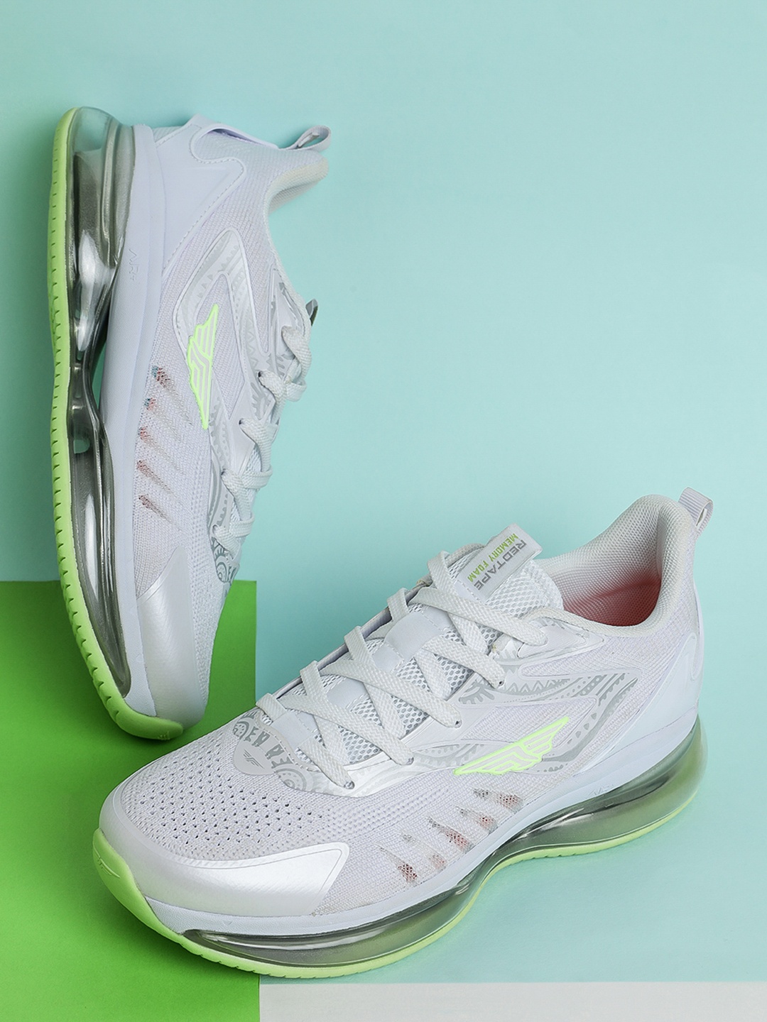 

Red Tape Women White Mesh Walking Shoes