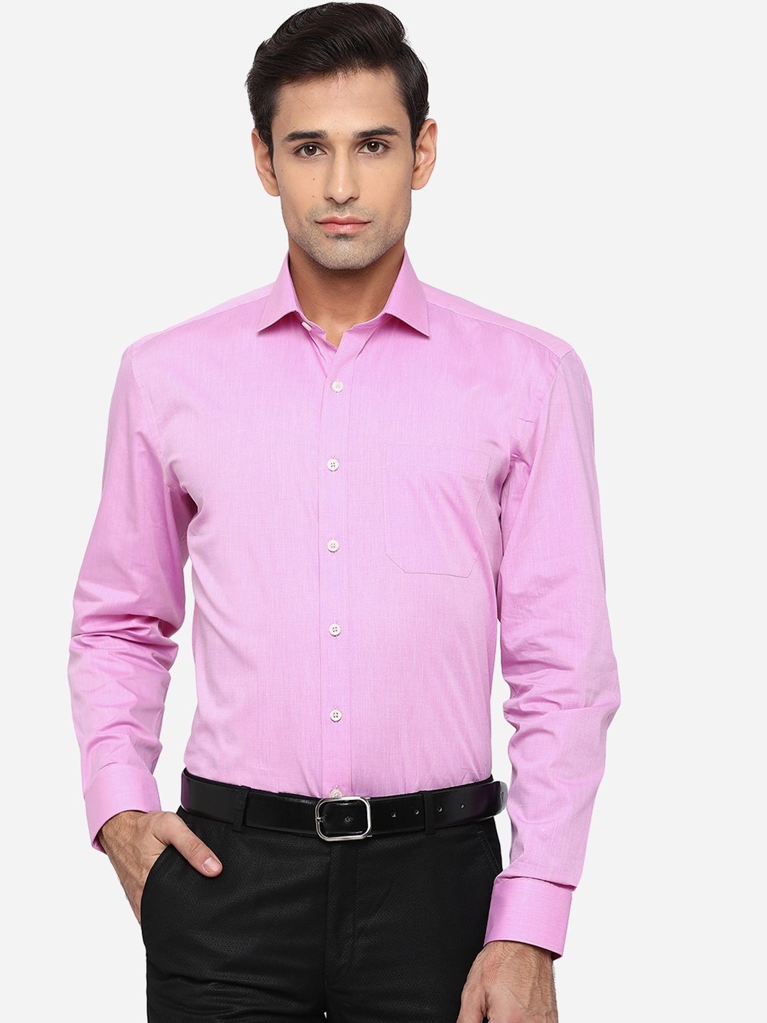 

JADE BLUE Men Pink Opaque Formal Shirt