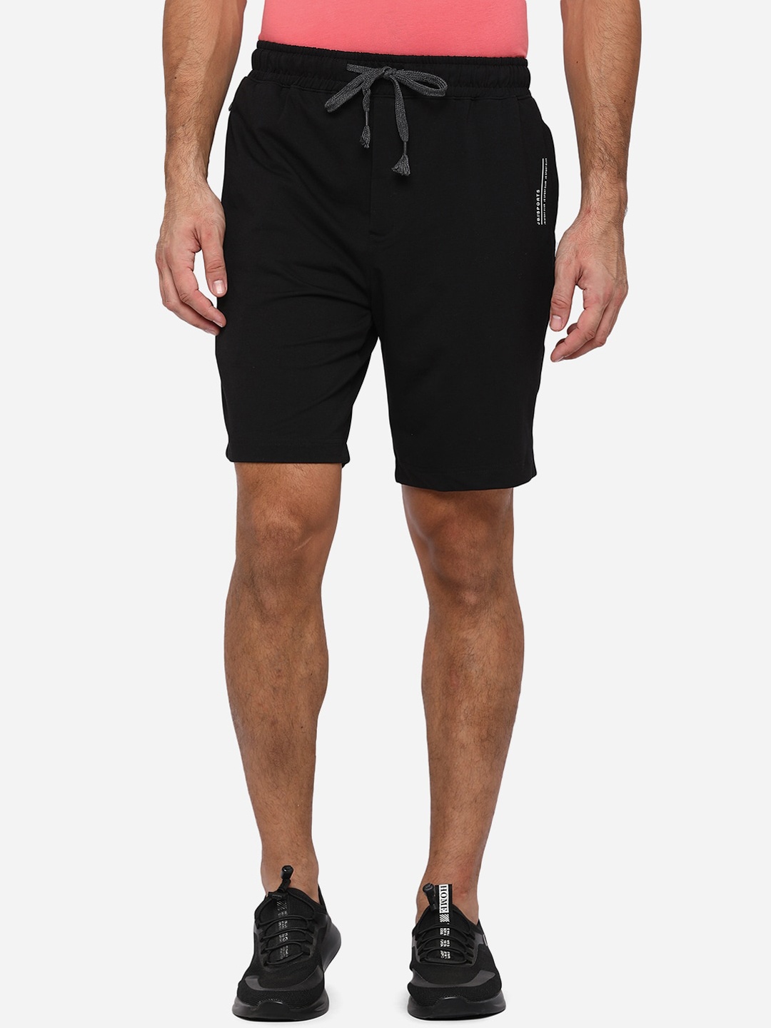 

JADE BLUE Men Black Regular Shorts