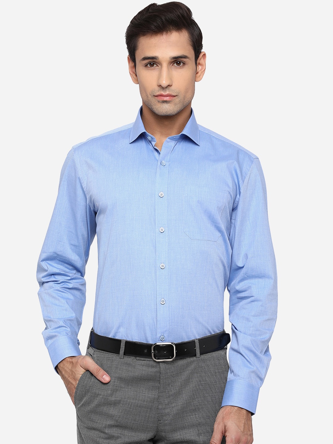 

JADE BLUE Men Blue Opaque Formal Shirt