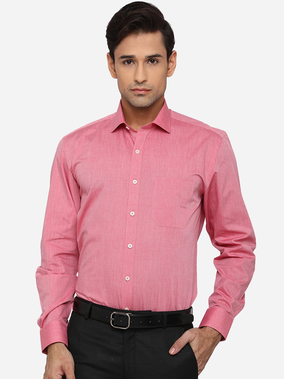 

JADE BLUE Men Pink Opaque Formal Shirt