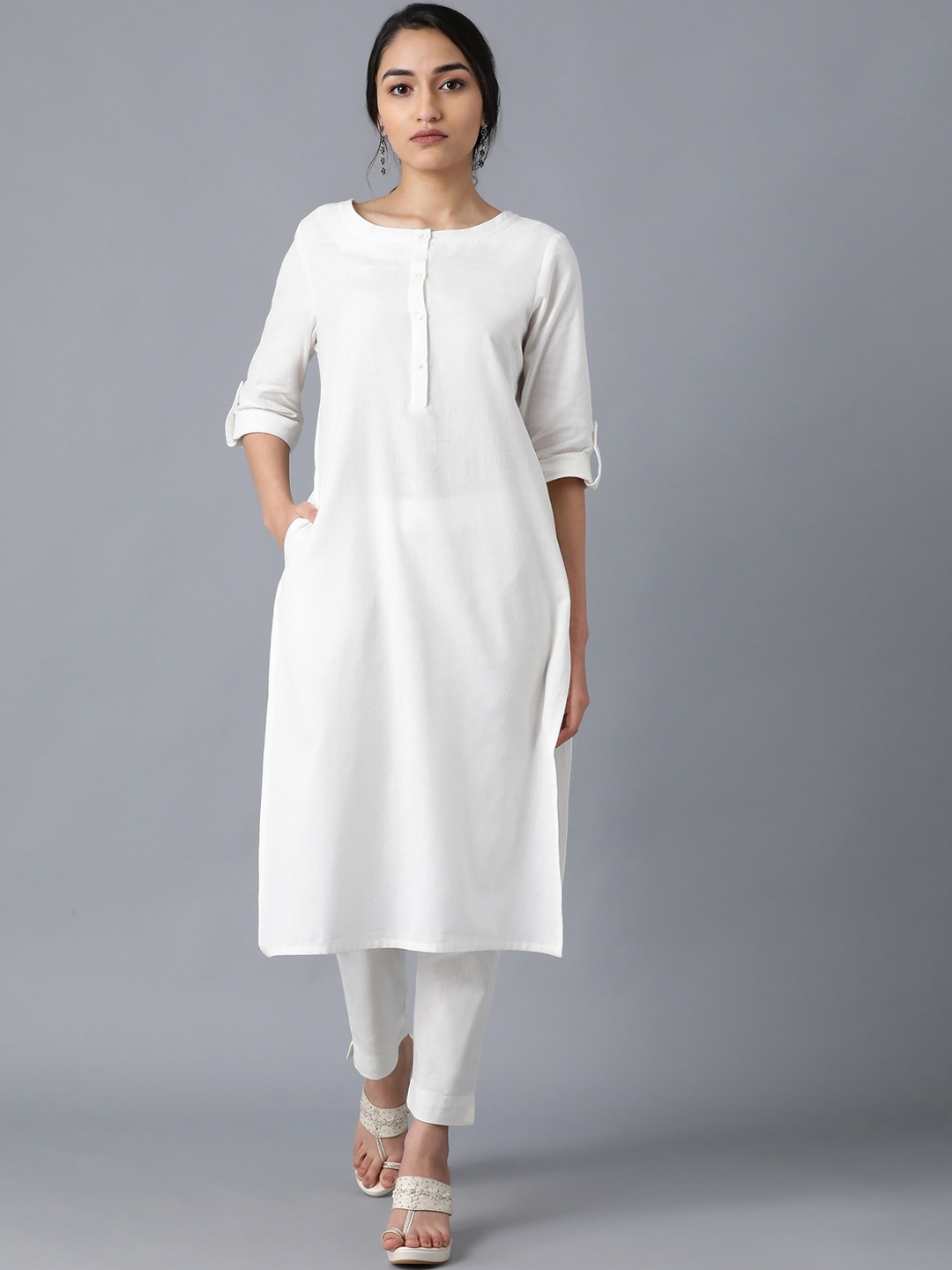 

W Women Off White Kurta